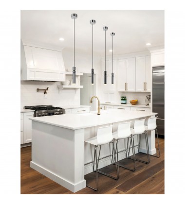  Chime LED Mini Pendant With Polished Nickel Finish (1225P5-1-613) - CWI