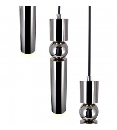 Chime LED Pendant With Polished Nickel Finish (1225P9-4-613) - CWI Chime LED Pendant With Polished Nickel Finish (1225P9-4-613) - CWI