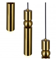  Chime LED Pendant With Brass Finish (1225P9-4-625) - CWI