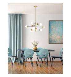  Compass 10 Light Chandelier With Medallion Gold Finish (1226P38-10-169) - CWI