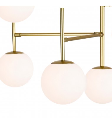  Tourch 7 Light Chandelier With Medallion Gold Finish (1228P36-7-169) - CWI