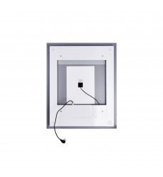  Abril Square Matte White LED 36 in. Mirror From our Abril Collection (1232W36-36-A) - CWI