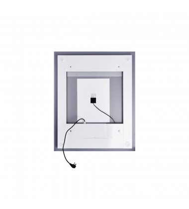  Abril Square Matte White LED 36 in. Mirror From our Abril Collection (1232W36-36-A) - CWI