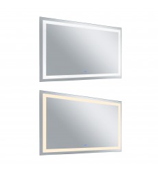 Abril Rectangle Matte White LED 70 in. Mirror From our Abril Collection (1232W70-36-A) - CWI