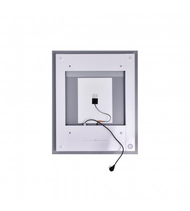  Abigail Rectangle Matte White LED 30 in. Mirror From our Abigail Collection (1233W30-36) - CWI