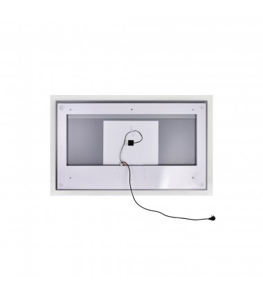  Abigail Rectangle Matte White LED 58 in. Mirror From our Abigail Collection (1233W58-36) - CWI