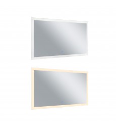  Abigail Rectangle Matte White LED 70 in. Mirror From our Abigail Collection (1233W70-36) - CWI