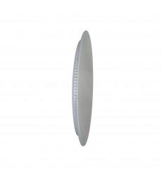 Agostino Oval Matte White LED 22 in. Mirror From our Agostino Collection (1234W22-O) - CWI
