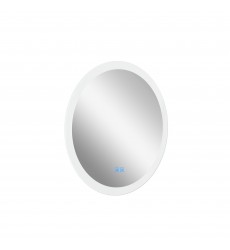  Armanno Round Matte White LED 24 in. Mirror From our Armanno Collection (1235W24) - CWI