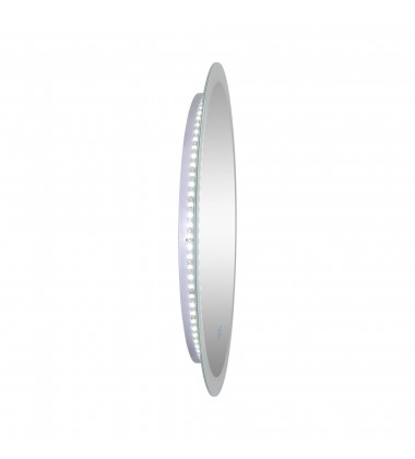  Armanno Round Matte White LED 24 in. Mirror From our Armanno Collection (1235W24) - CWI