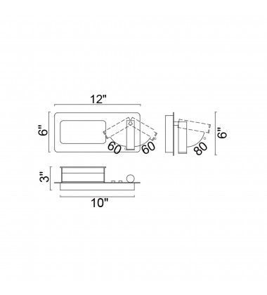  Private I LED Sconce With Matte White Finish (1237W12-103) - CWI