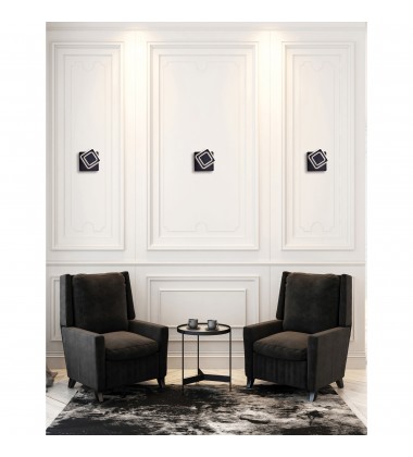  Private I LED Sconce With Matte Black Finish (1238W9-101) - CWI