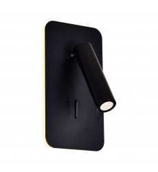  Private I LED Sconce With Matte Black Finish (1243W6-101) - CWI