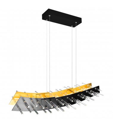 Gondola LED Chandelier With Black Finish (1244P40-101) - CWI Gondola LED Chandelier With Black Finish (1244P40-101) - CWI
