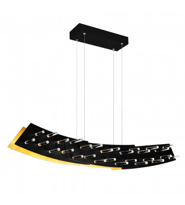 Gondola LED Chandelier With Black Finish (1244P40-101) - CWI Gondola LED Chandelier With Black Finish (1244P40-101) - CWI