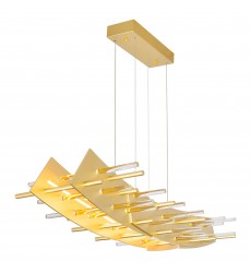  Gondola LED Chandelier With Satin Gold Finish (1244P40-602) - CWI