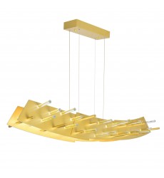  Gondola LED Chandelier With Satin Gold Finish (1244P40-602) - CWI