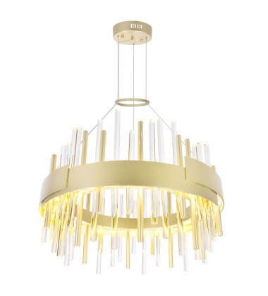 Millipede 20 in LED Satin Gold Chandelier (1245P20-602) - CWI  Millipede 20 in LED Satin Gold Chandelier (1245P20-602) - CWI