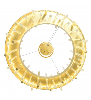 Millipede 20 in LED Satin Gold Chandelier (1245P20-602) - CWI  Millipede 20 in LED Satin Gold Chandelier (1245P20-602) - CWI