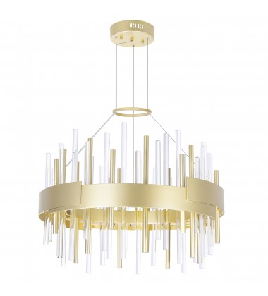 Millipede 20 in LED Satin Gold Chandelier (1245P20-602) - CWI  Millipede 20 in LED Satin Gold Chandelier (1245P20-602) - CWI