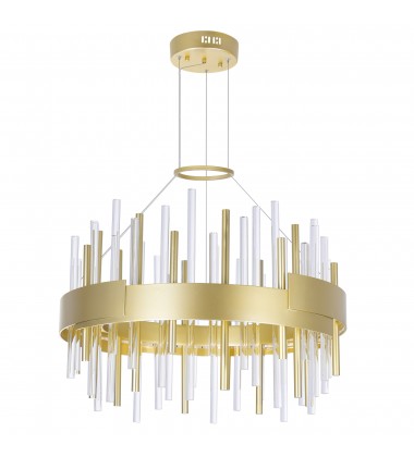 Millipede 20 in LED Satin Gold Chandelier (1245P20-602) - CWI  Millipede 20 in LED Satin Gold Chandelier (1245P20-602) - CWI