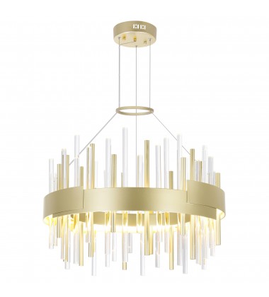  Millipede 20 in LED Satin Gold Chandelier (1245P20-602) - CWI