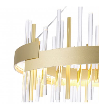 Millipede 26 in LED Satin Gold Chandelier (1245P26-602) - CWI  Millipede 26 in LED Satin Gold Chandelier (1245P26-602) - CWI