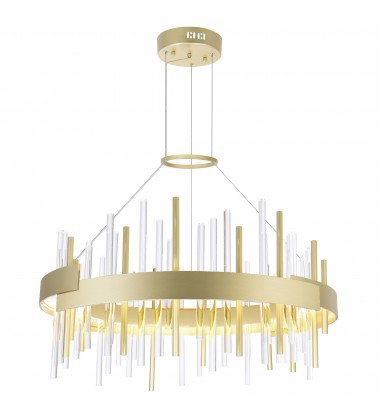 Millipede 26 in LED Satin Gold Chandelier (1245P26-602) - CWI  Millipede 26 in LED Satin Gold Chandelier (1245P26-602) - CWI