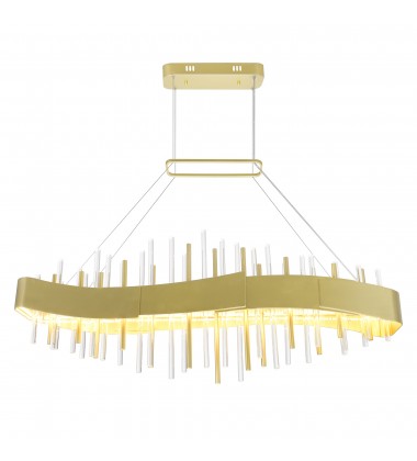 Millipede 40 in LED Satin Gold Chandelier (1245P40-602) - CWI  Millipede 40 in LED Satin Gold Chandelier (1245P40-602) - CWI