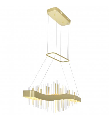 Millipede 40 in LED Satin Gold Chandelier (1245P40-602) - CWI  Millipede 40 in LED Satin Gold Chandelier (1245P40-602) - CWI