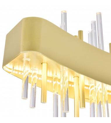 Millipede 40 in LED Satin Gold Chandelier (1245P40-602) - CWI  Millipede 40 in LED Satin Gold Chandelier (1245P40-602) - CWI