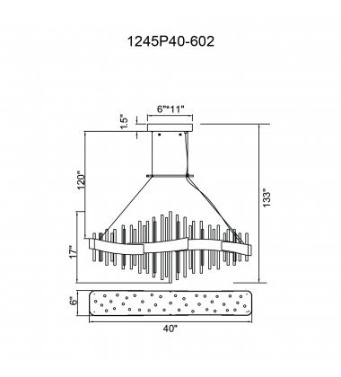 Millipede 40 in LED Satin Gold Chandelier (1245P40-602) - CWI  Millipede 40 in LED Satin Gold Chandelier (1245P40-602) - CWI