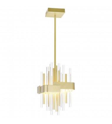 Millipede 8 in LED Satin Gold Mini Pendant (1245P8-602) - CWI  Millipede 8 in LED Satin Gold Mini Pendant (1245P8-602) - CWI