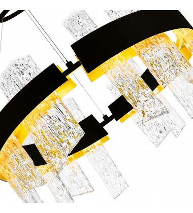 Guadiana 24 in LED Black Chandelier (1246P24-101-A) - CWI Guadiana 24 in LED Black Chandelier (1246P24-101-A) - CWI