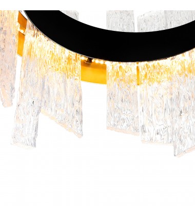 Guadiana 24 in LED Black Chandelier (1246P24-101-A) - CWI Guadiana 24 in LED Black Chandelier (1246P24-101-A) - CWI