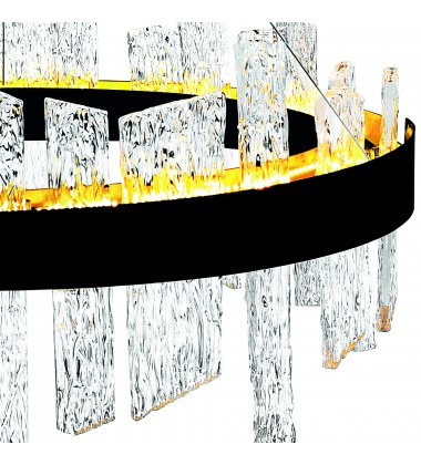 Guadiana 24 in LED Black Chandelier (1246P24-101-A) - CWI Guadiana 24 in LED Black Chandelier (1246P24-101-A) - CWI