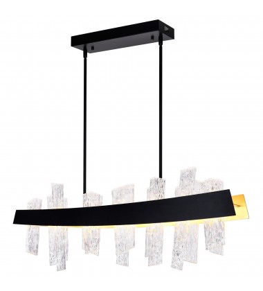 Guadiana 39 in LED Black Chandelier (1246P39-101) - CWI Guadiana 39 in LED Black Chandelier (1246P39-101) - CWI