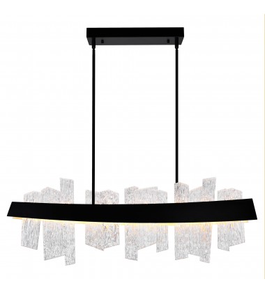 Guadiana 39 in LED Black Chandelier (1246P39-101) - CWI Guadiana 39 in LED Black Chandelier (1246P39-101) - CWI