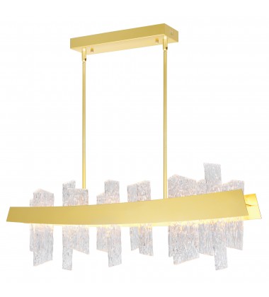 Guadiana 39 in LED Satin Gold Chandelier (1246P39-602) - CWI Guadiana 39 in LED Satin Gold Chandelier (1246P39-602) - CWI