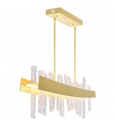 Guadiana 39 in LED Satin Gold Chandelier (1246P39-602) - CWI Guadiana 39 in LED Satin Gold Chandelier (1246P39-602) - CWI