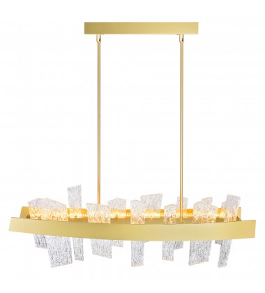 Guadiana 39 in LED Satin Gold Chandelier (1246P39-602) - CWI Guadiana 39 in LED Satin Gold Chandelier (1246P39-602) - CWI