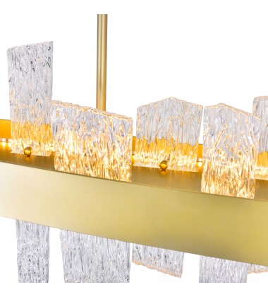 Guadiana 39 in LED Satin Gold Chandelier (1246P39-602) - CWI Guadiana 39 in LED Satin Gold Chandelier (1246P39-602) - CWI
