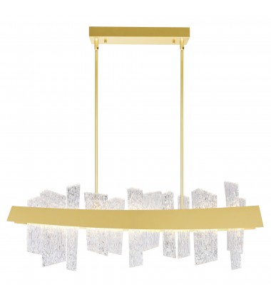 Guadiana 39 in LED Satin Gold Chandelier (1246P39-602) - CWI Guadiana 39 in LED Satin Gold Chandelier (1246P39-602) - CWI