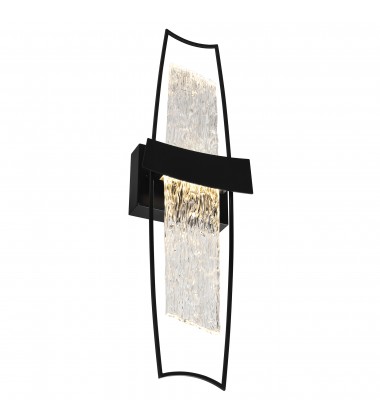  Guadiana Integrated LED Black Wall Light (1246W8-101) - CWI