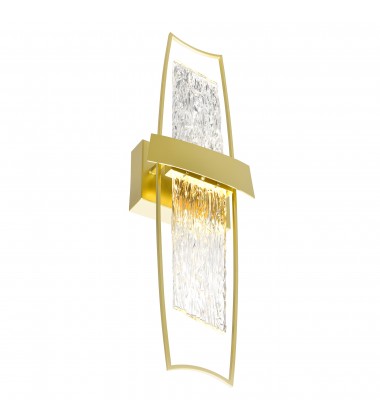  Guadiana Integrated LED Satin Gold Wall Light (1246W8-602) - CWI