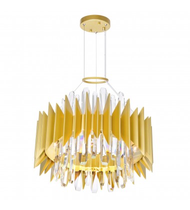  Cityscape 12 Light Chandelier With Satin Gold Finish (1247P20-12-602) - CWI