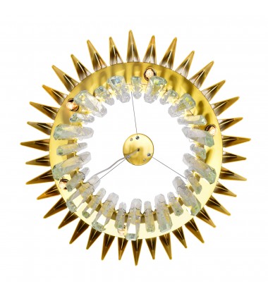  Cityscape 12 Light Chandelier With Satin Gold Finish (1247P20-12-602) - CWI