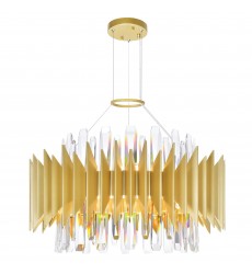 Cityscape 12 Light Chandelier With Satin Gold Finish (1247P20-12-602) - CWI  Cityscape 12 Light Chandelier With Satin Gold Finish (1247P20-12-602) - CWI