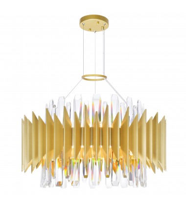  Cityscape 12 Light Chandelier With Satin Gold Finish (1247P20-12-602) - CWI