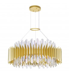 Cityscape 18 Light Chandelier With Satin Gold Finish (1247P28-18-602) - CWI  Cityscape 18 Light Chandelier With Satin Gold Finish (1247P28-18-602) - CWI